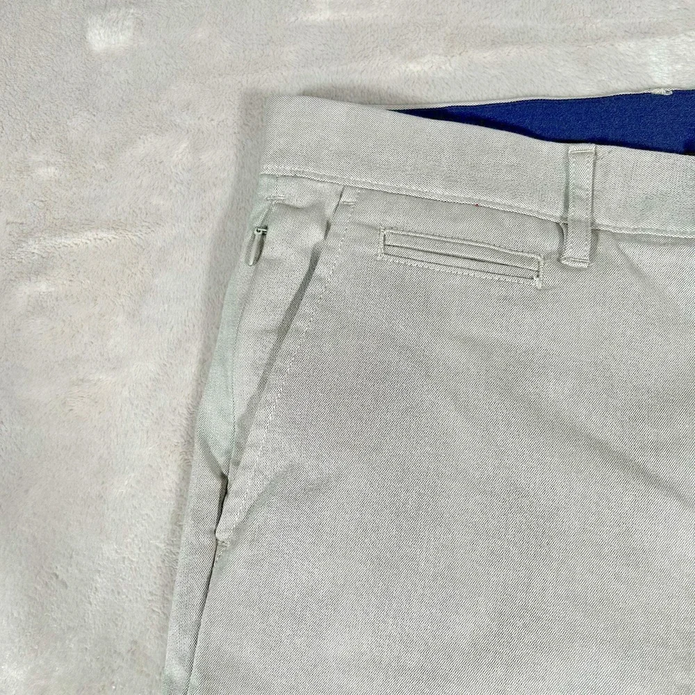 J. Crew Oxford Tech Pants Mens 33x34 Gray 770 Straight Performance Golf Chino